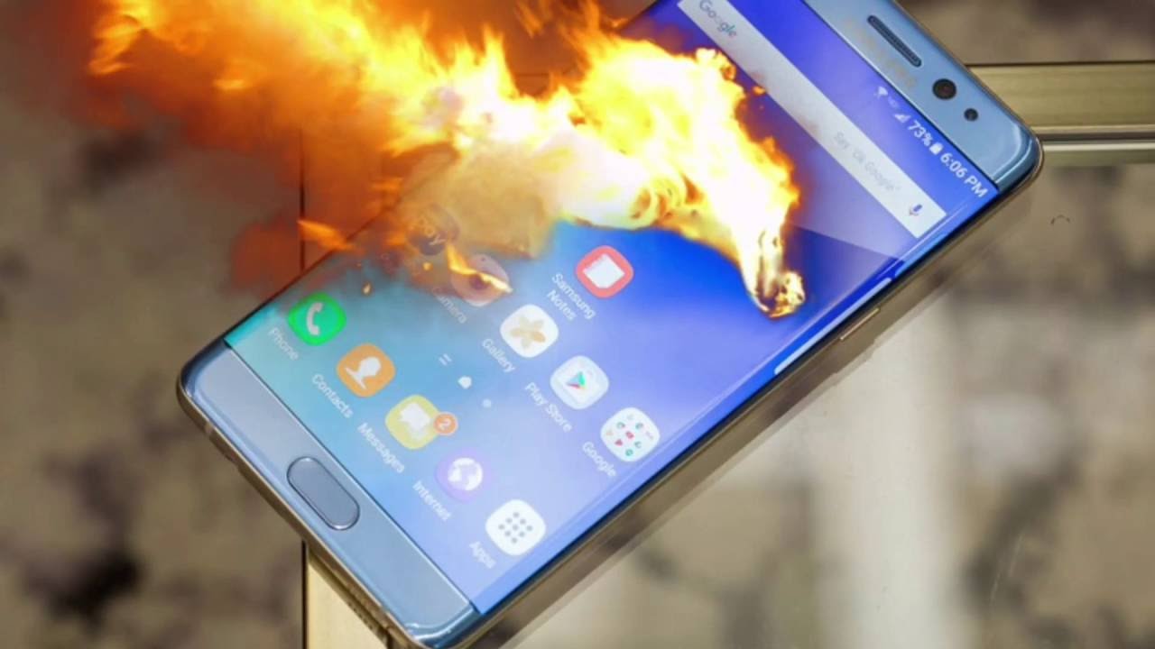 Упс. Смартфоны Samsung вновь взрываются Упс. Смартфоны Samsung вновь взрываются